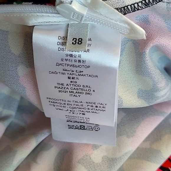 ATTICO Neiman Marcus Multi Mini Dress - Asymmetrical - Picture 5 of 8